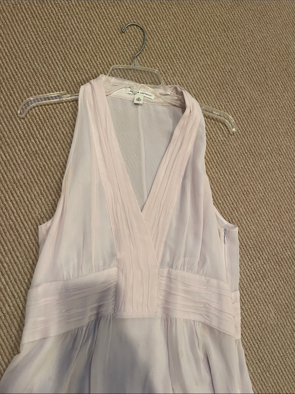 Banana Republic Pale lilac Sleeveless V-Neck Chiffon Camisole - Picture 3 of 10